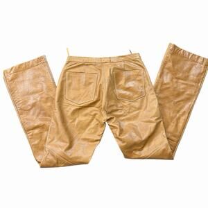 Vintage Genuine Leather Gap Bootcut Pants Camel Size 2